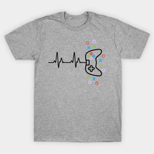 Gamer Heart Beat Video Game Lover T-Shirt